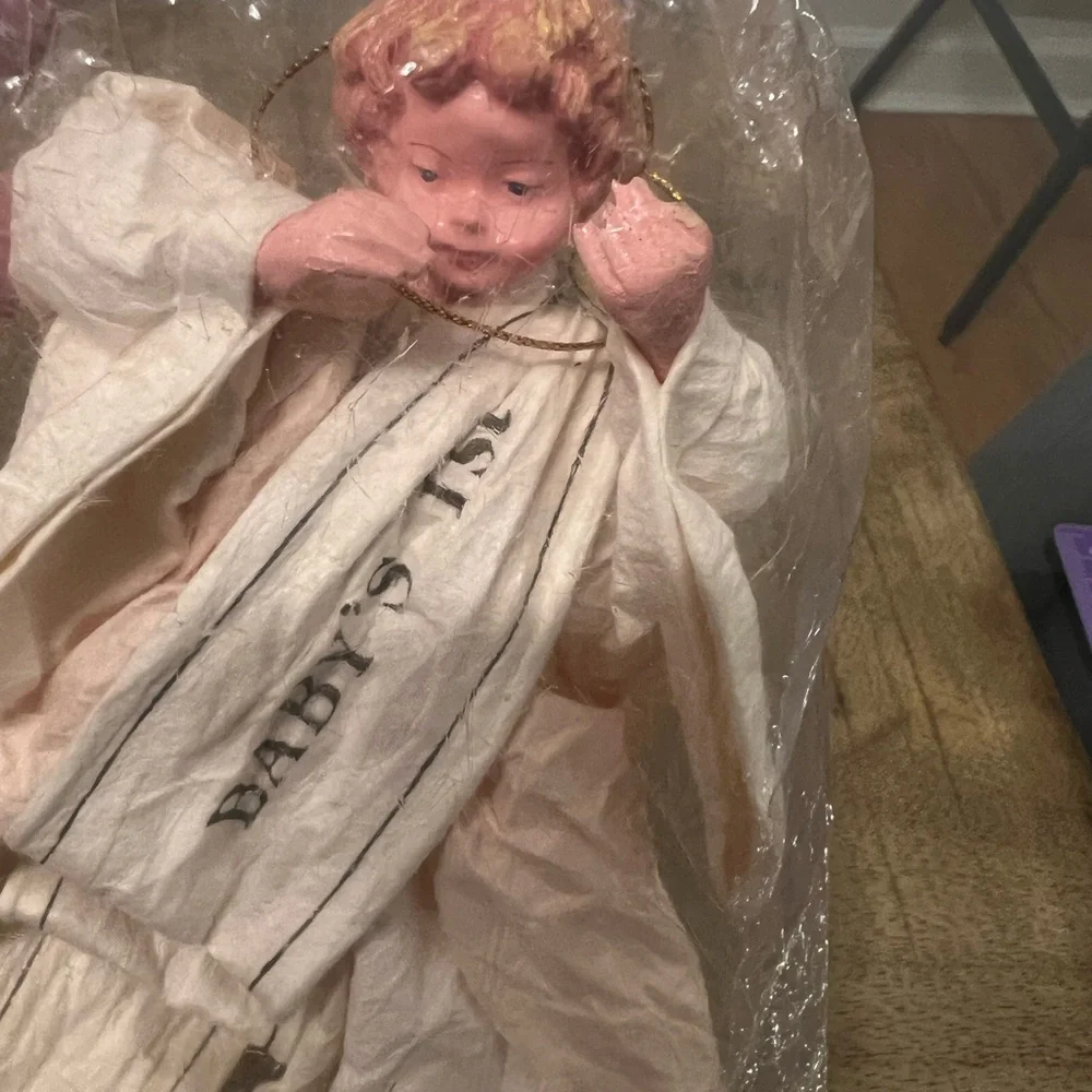 Vintage Silverstri baby’s first ornament